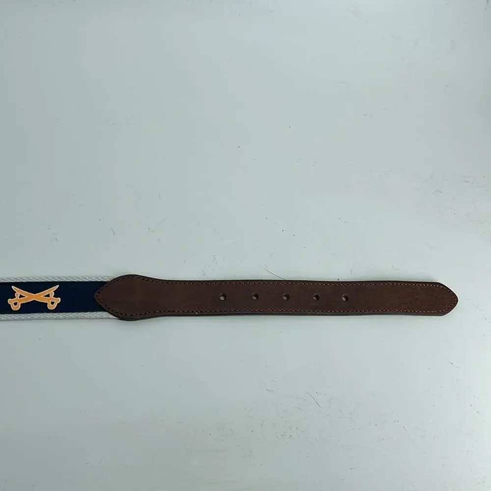 Smathers & Branson University of Virginia Cavaliers leather webbing woven belt